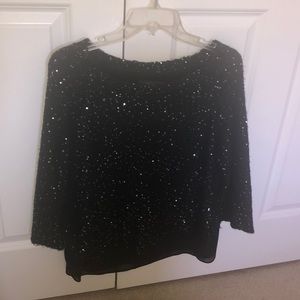 Sparkly black sweater